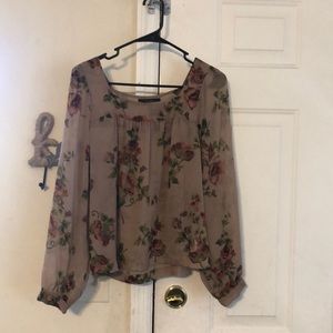 Long Sleeve Mesh Top